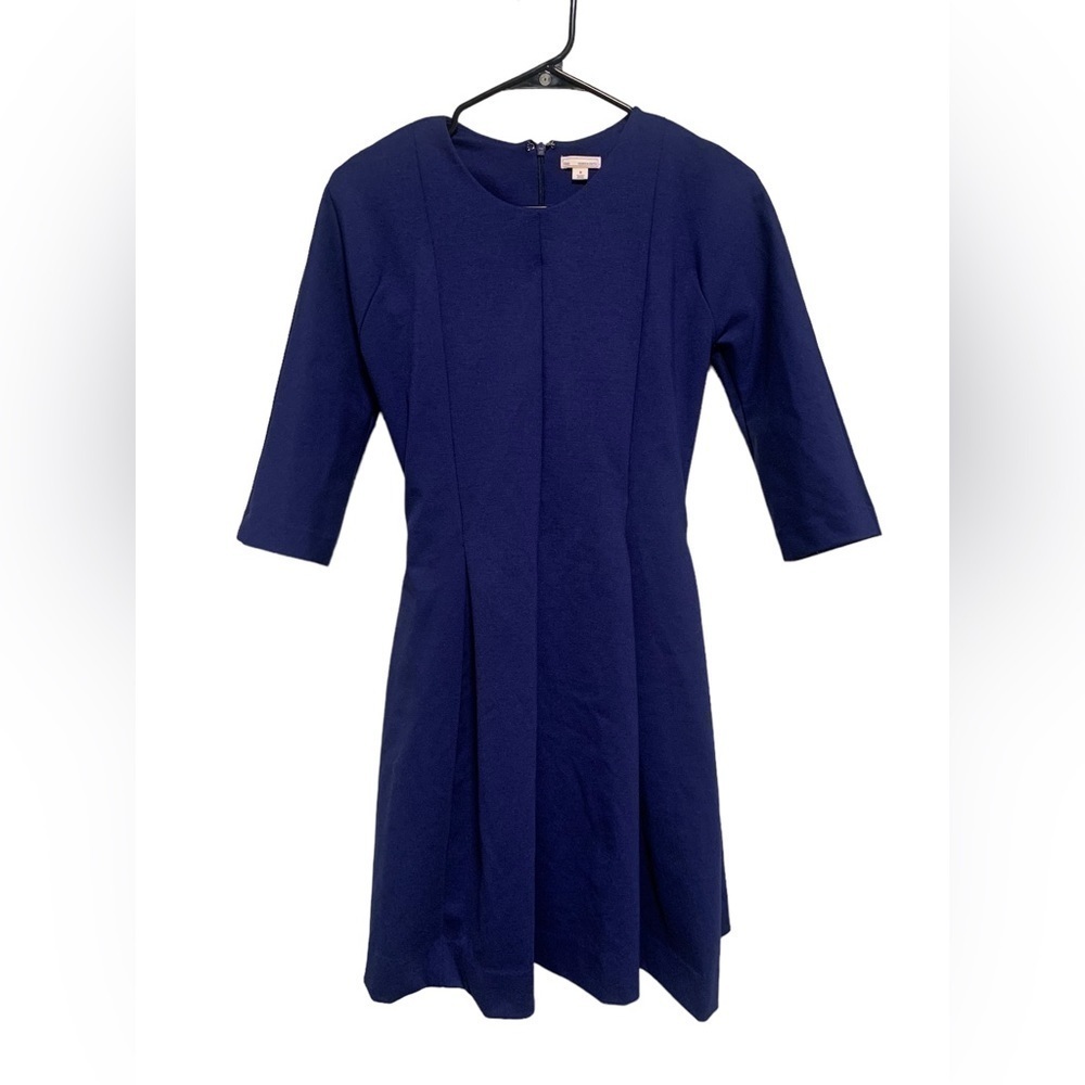 Classic Navy Fit-and-Flare Dress - Women